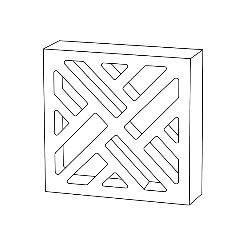 Cross Breeze Block line draw