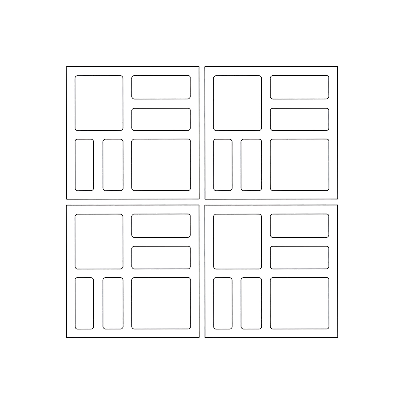 Square Breeze Block group pattern